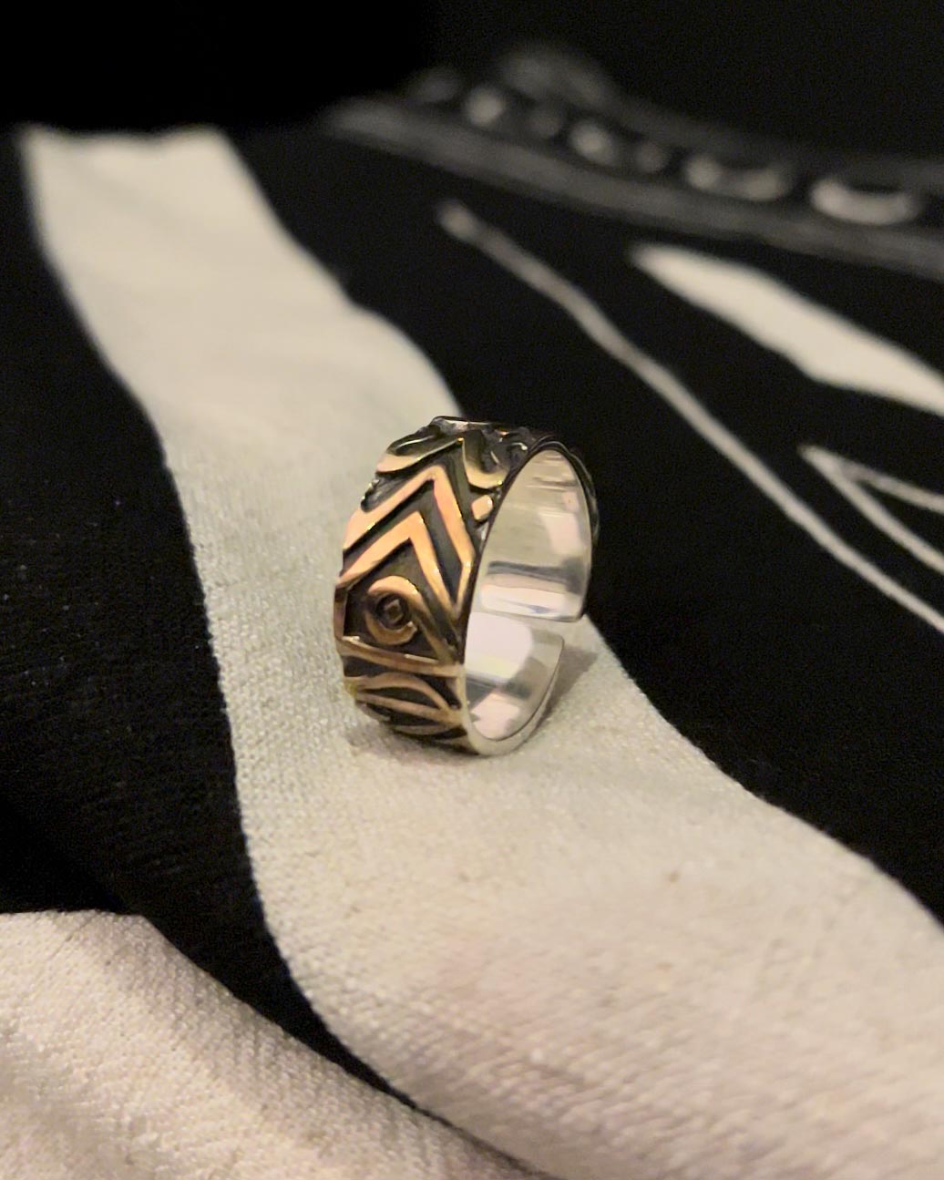 'Omni' Ring (Brass) - Adjustable (Large)